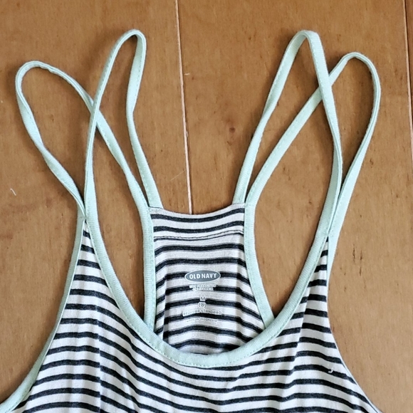 3 for $10 Old Navy Racerback Knit Stripe Shorts Romper medium size 8 - Picture 2 of 3
